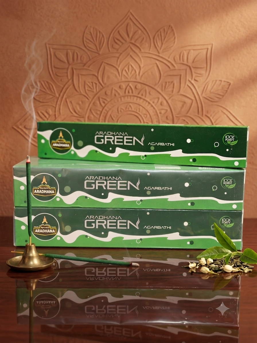 Aradhana Agarbathi Green-10Rs Doz