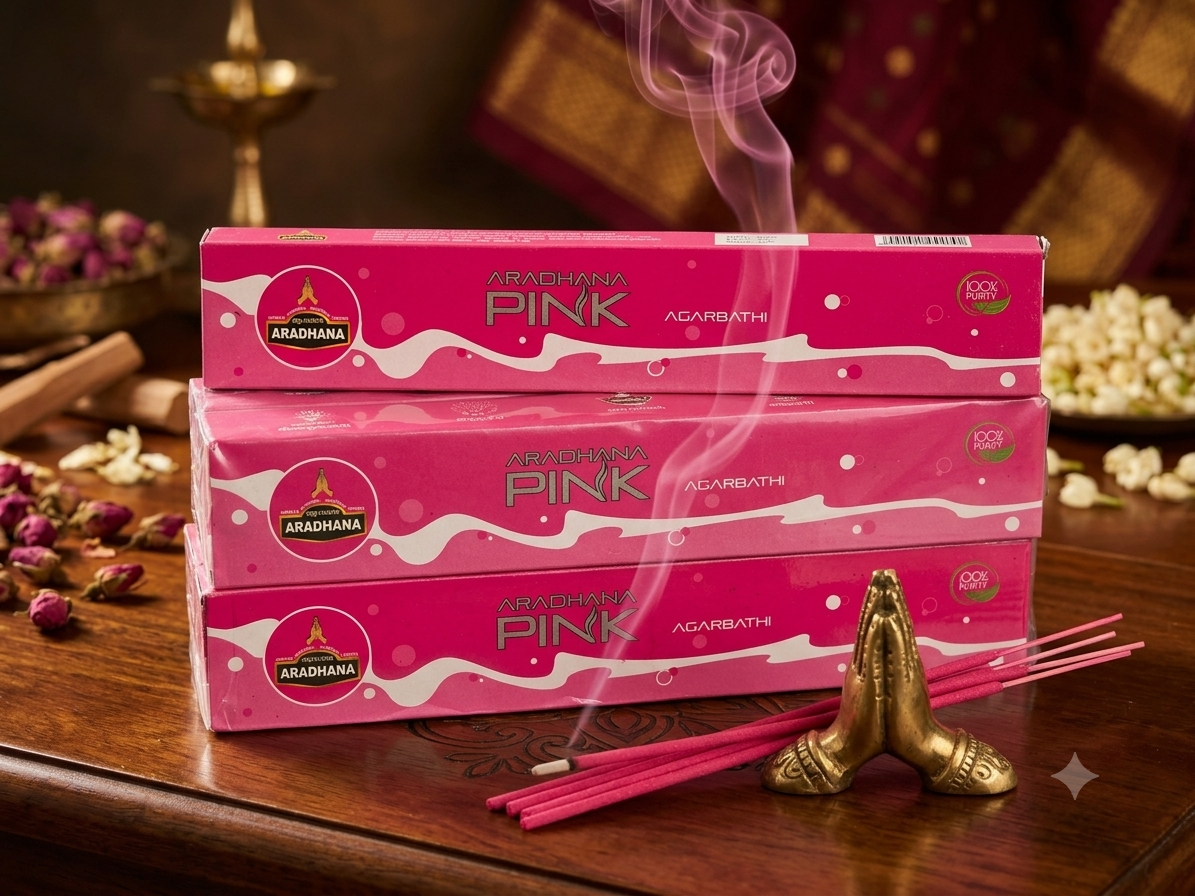 Aradhana Agarbathi Pink-10Rs Doz