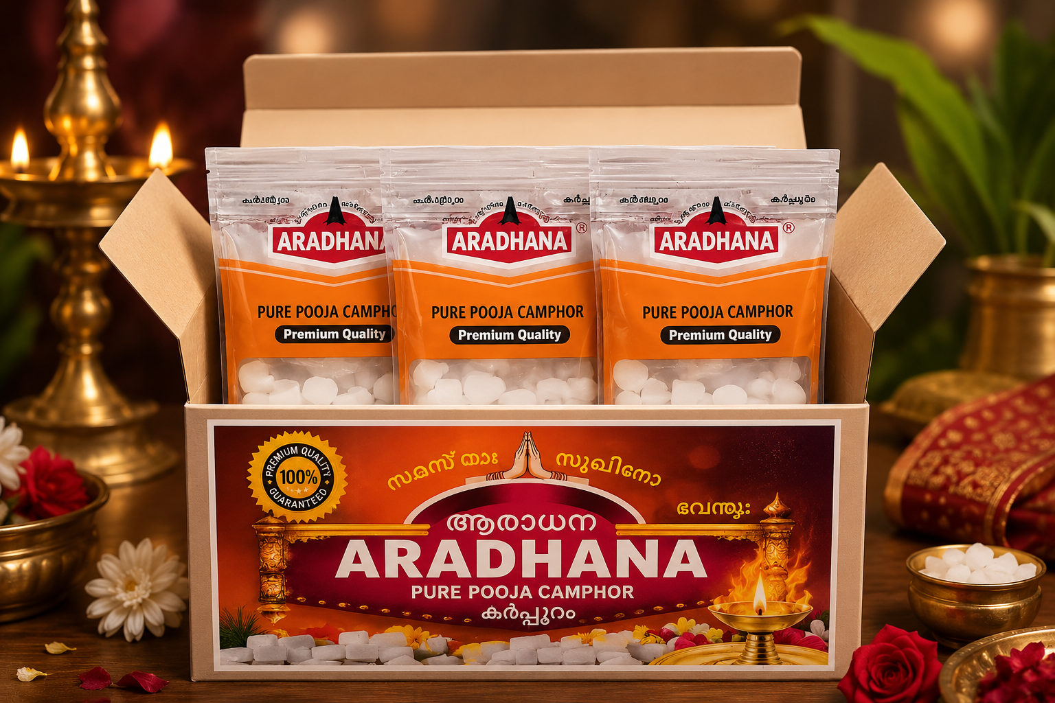 Aradhana Camph Box 5gmx20-100gm