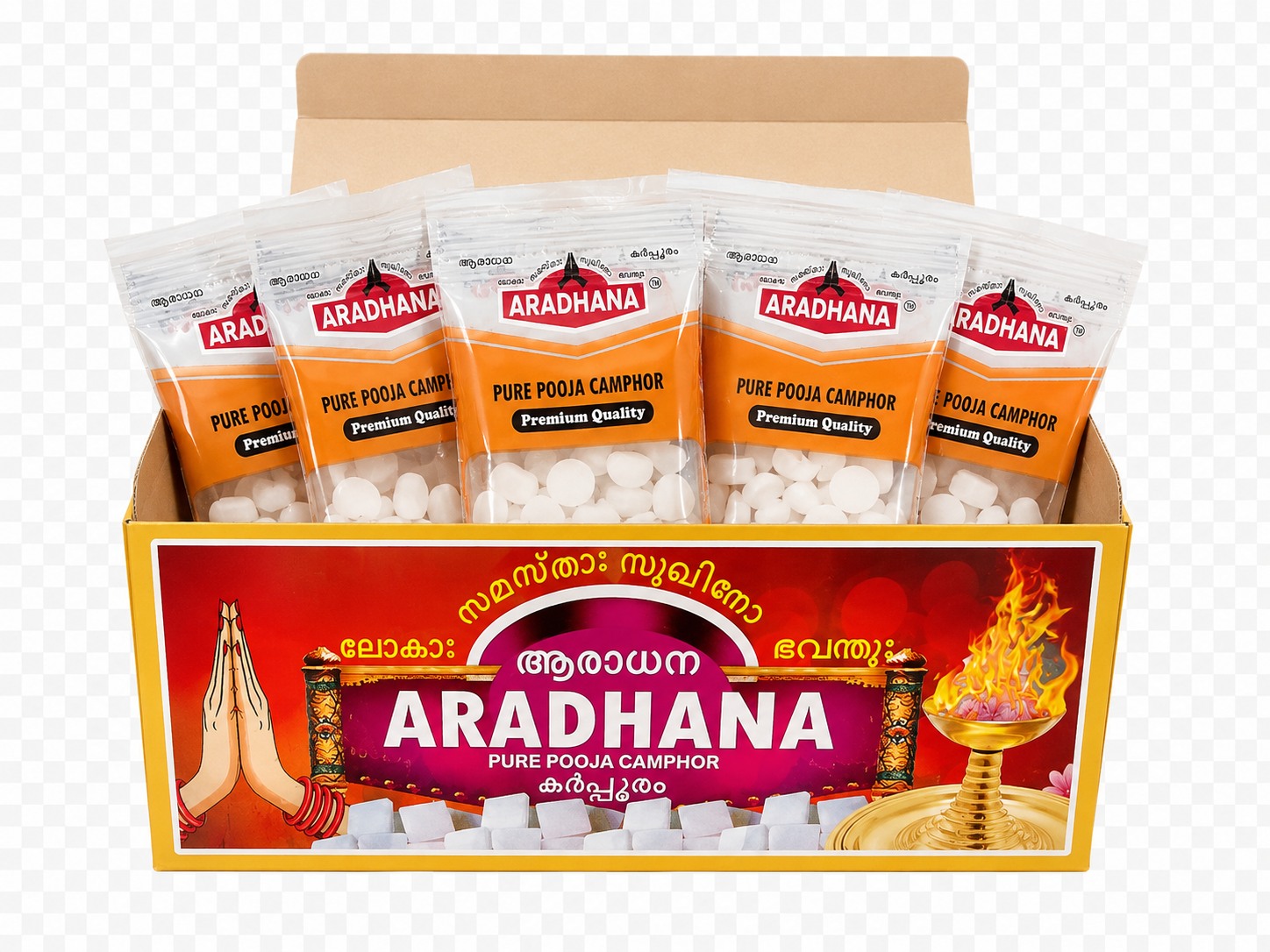Aradhana Camph Box 5gmx50-250gm