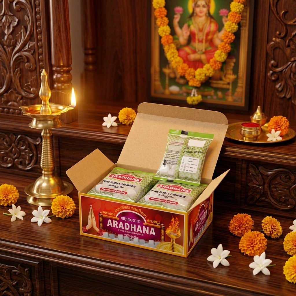 Aradhana Camph Box 25gmx10-250gm
