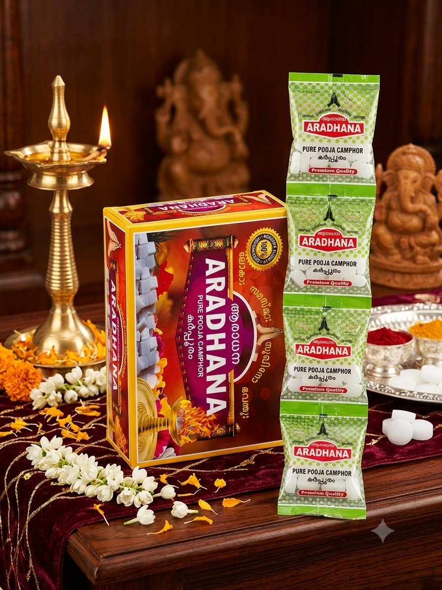 Aradhana Camph Box 50gmx10-500gm