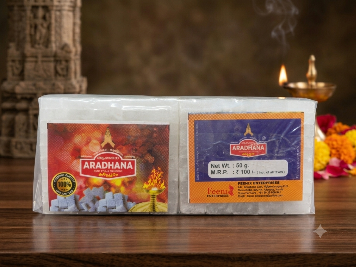 Aradhana Camph Katta 50gmx10-500gm Pack