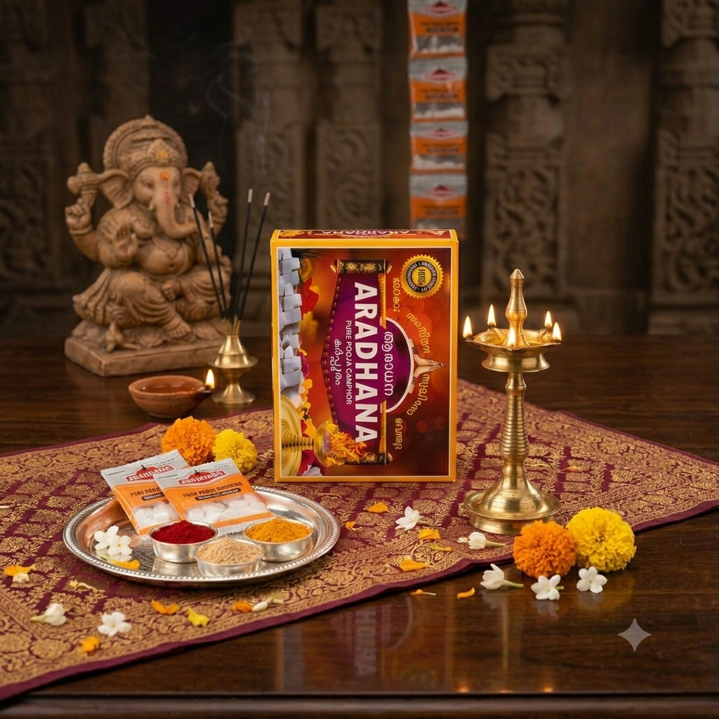 Aradhana Camph Box 5gmx100-500gm